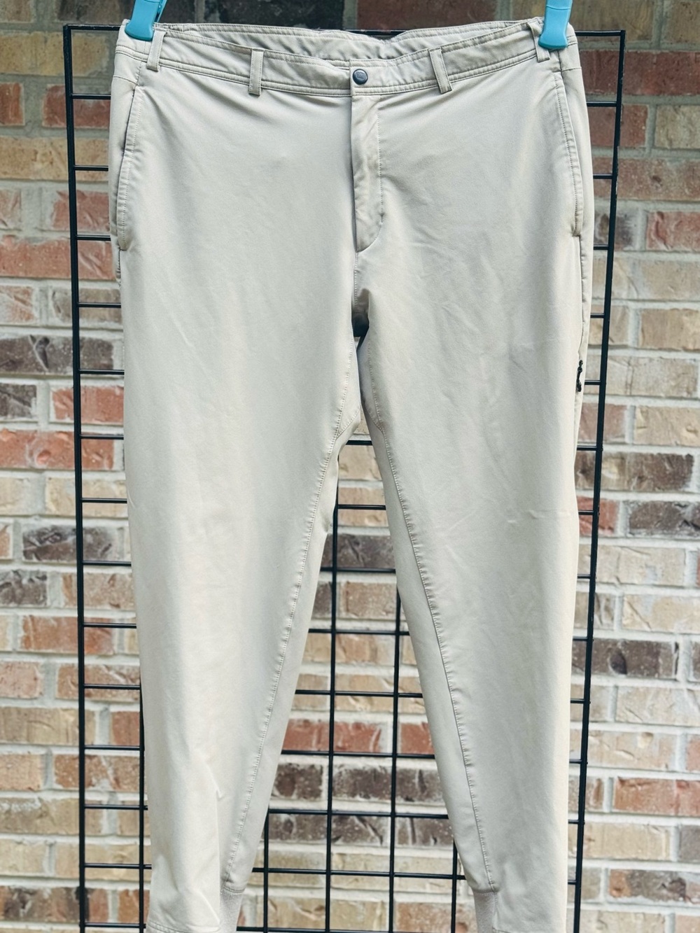 Mack Weldon Men's Slim Chino Pants in Light Beige